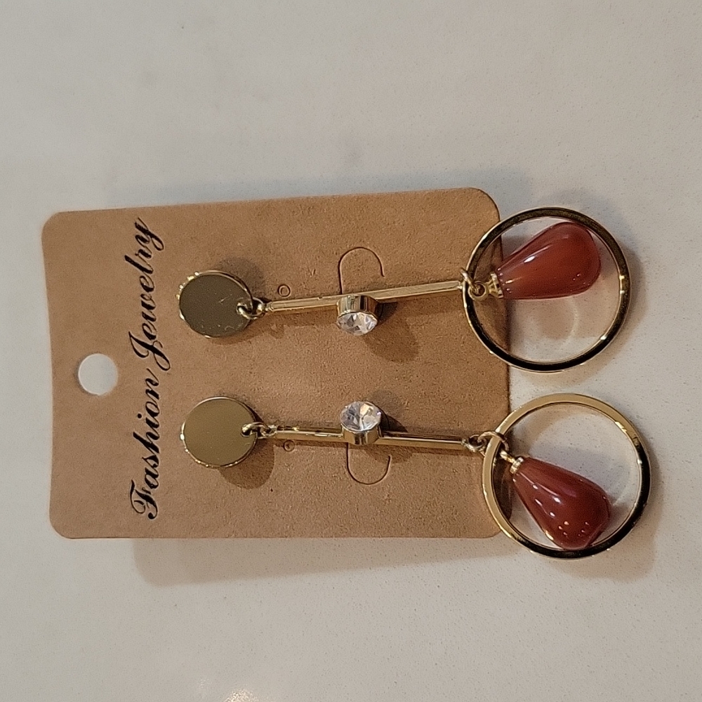Orange earrings